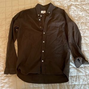 Sezane Charlie Shirt - Octobre Editions - Khaki Embossed size L